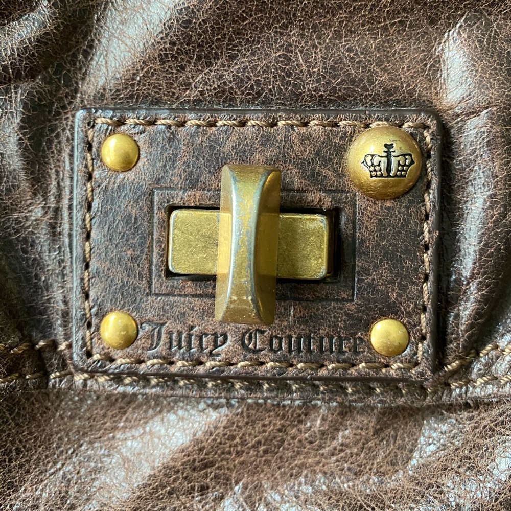 Juicy Couture Lolita Brown Leather drawstring bag - Picture 6 of 7